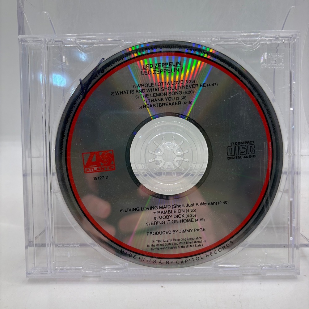 Led Zeppelin II CD Album 19127-2 Atlantic Records Classic Hard Rock Jimmy‎ Page